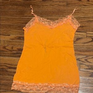 Charlotte Russe Tangerine Lace Cami